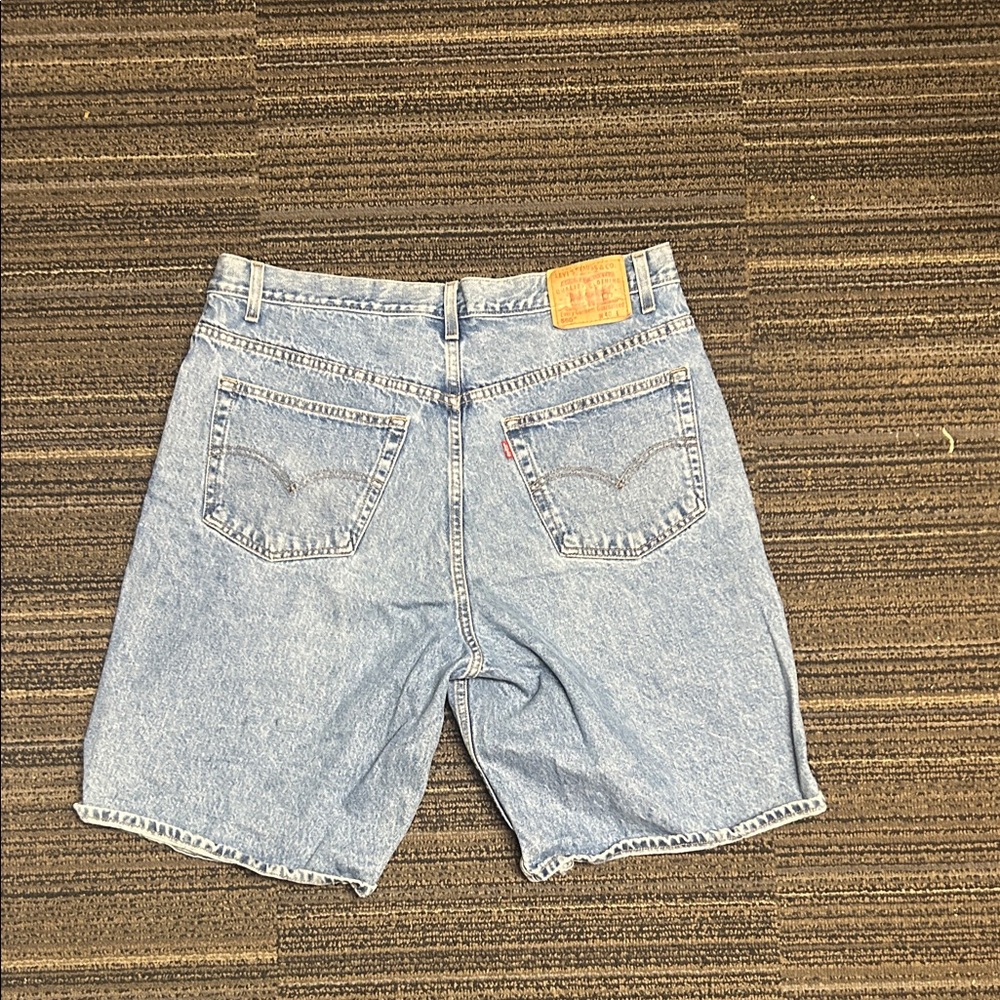 Vintage Levi's Light Blue baggy Jean Shorts for Men